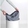 Bac à linge 60 l, avec couvercle en liège, blanc, Brabantia