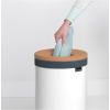 Bac à linge 35 l, avec couvercle en liège, blanc, Brabantia