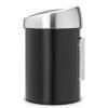 Poubelle à couvercle tactile TOUCH BIN 3 l, noir, Brabantia