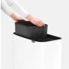 Poubelle à couvercle tactile BO 11 + 23 l, blanc, Brabantia