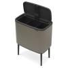 Poubelle à couvercle tactile BO 3 x 11 l, platine, Brabantia