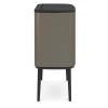 Poubelle à couvercle tactile BO 3 x 11 l, platine, Brabantia