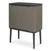 Poubelle à couvercle tactile BO 3 x 11 l, platine, Brabantia
