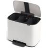 Poubelle à pédale BO 3 x 11 l, blanc, Brabantia