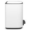 Poubelle à pédale BO 3 x 11 l, blanc, Brabantia