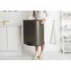 Poubelle à pédale BO 60 l, platine, Brabantia