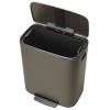 Poubelle à pédale BO 60 l, platine, Brabantia