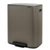 Poubelle à pédale BO 60 l, platine, Brabantia