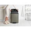 Poubelle à pédale BO 60 l, platine, Brabantia