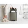 Poubelle à pédale BO 60 l, platine, Brabantia