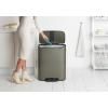 Poubelle à pédale BO 60 l, platine, Brabantia