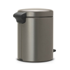 Poubelle à pédale NEWICON 5 l, platine, Brabantia