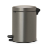 Poubelle à pédale NEWICON 5 l, platine, Brabantia