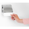 Dérouleur de papier toilette, acier mat, Brabantia