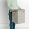 Sac à linge 35 l, empilable, gris clair, Brabantia