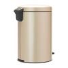 Poubelle à pédale NEWICON 20 l, champagne, Brabantia
