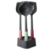 Ustensiles de cuisine, set de 5 pc, avec support, multicolore, Brabantia