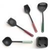 Ustensiles de cuisine, set de 5 pc, avec support, multicolore, Brabantia
