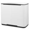 Poubelle à pédale BO 11 + 23 l, blanc, Brabantia
