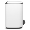 Poubelle à pédale BO 11 + 23 l, blanc, Brabantia