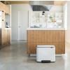 Poubelle à pédale BO 11 + 23 l, blanc, Brabantia