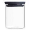 Bocal de rangement 600 ml, empilable, verre, Brabantia