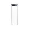 Bocal de rangement 1,9 l, empilable, verre, Brabantia