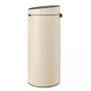 Poubelle à couvercle tactile TOUCH BIN NEW 30 l, beige, Brabantia