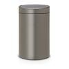 Poubelle à couvercle tactile TOUCH POUBELLE NEUF 23 + 10 l, platine, Brabantia