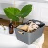 Rangement salle de bain BOXXX L 15 l, gris nature, Koziol