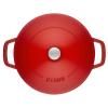 Faitout 24 cm, couvercle auto-obturant, cerise, fonte, Staub