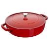 Faitout 24 cm, couvercle auto-obturant, cerise, fonte, Staub
