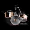 Sauteuse PRIMA MATERA 24 cm, pour induction, conique, cuivre, de Buyer