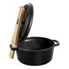Porte-couvercle en bois, Staub