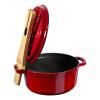 Porte-couvercle en bois, Staub