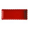 Moule à tarte 15 x 36 cm, rouge bordeaux, Emile Henry