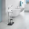 Porte papier toilette sur pied avec porte papier toilette supplémentaire et brosse WC MENOTO, Blomus