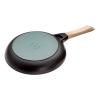 Poêle à frire 26 cm, manche en bois, fonte, Staub