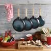 Poêle à frire 26 cm, manche en bois, fonte, Staub