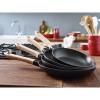 Poêle à frire 26 cm, manche en bois, fonte, Staub
