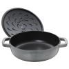 Faitout 28 cm, couvercle auto-obturant, noir, en fonte, Staub