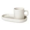 Tasse à espresso avec dessous de verre PILAR, set de 2 pc, 50 ml, crème, Blomus