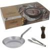 Poêle à steak MINERAL B 26 cm, avec moulin à poivre et pinces de cuisine, de Buyer
