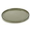 Plat de service CARACTERE 30 cm, rond, kaki, REVOL