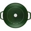 Faitout 24 cm, couvercle auto-obturant, fonte, basilic, Staub