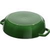 Faitout 24 cm, couvercle auto-obturant, fonte, basilic, Staub