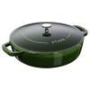 Faitout 24 cm, couvercle auto-obturant, fonte, basilic, Staub