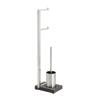 Dérouleur de papier toilette avec brosse WC NEXIO 73 cm, inox mat, Blomus