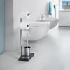 Dérouleur de papier toilette avec brosse WC NEXIO 73 cm, inox mat, Blomus