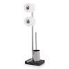 Dérouleur de papier toilette avec brosse WC NEXIO 73 cm, inox mat, Blomus